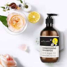 Shampoo de óleo de argan Shampoo de salão para cabelos oleosos Shampoo e condicionador de perda de cabelo de marca própria